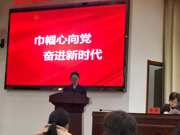 我公司董事長(cháng)姜玲女士參加市婦聯(lián)十五屆二次執